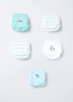 Pack 5 slip in jersey di puro cotone