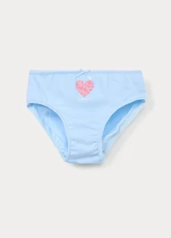 Pack 3 slip in jersey di puro cotone bambina