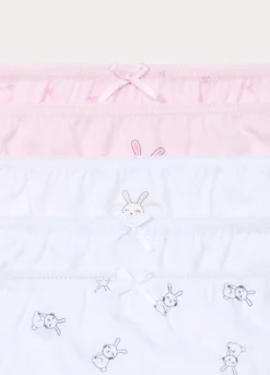 Pack 5 slip in jersey di puro cotone bambina