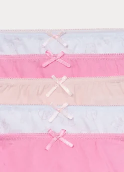 Pack 5 slip in jersey di puro cotone bambina
