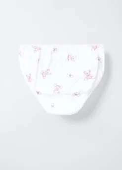 Pack 7 slip in jersey di puro cotone bambina