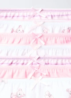 Pack 7 slip in jersey di puro cotone bambina