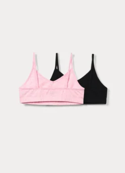 Pack 2 top in jersey di cotone stretch