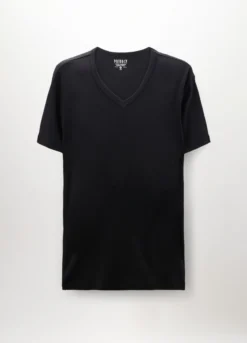 2 pack T-shirt collo a V in puro cotone uomo
