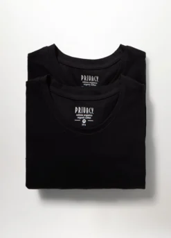 2 pack T-shirt girocollo in cotone stretch uomo