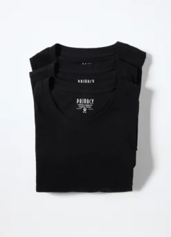 3 pack T-shirt girocollo in misto cotone uomo