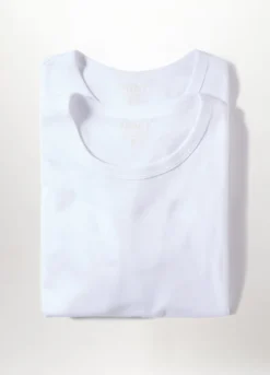 2 pack T-shirt girocollo in puro cotone uomo