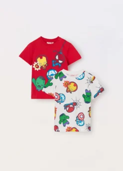 Pack 2 t-shirt in puro cotone neonato