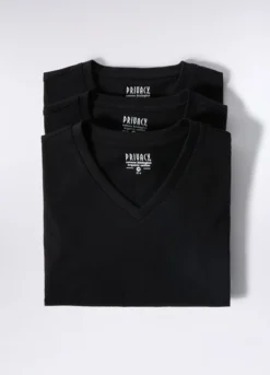 3 pack T-shirt intima scollo a V uomo