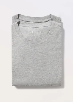 2 pack T-shirt intime girocollo in cotone stretch uomo