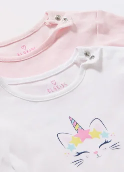 Pack 2 t-shirt intime in puro cotone neonata