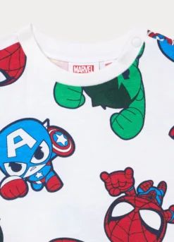 Pack 2 t-shirt Marvel in jersey di puro cotone bimbo