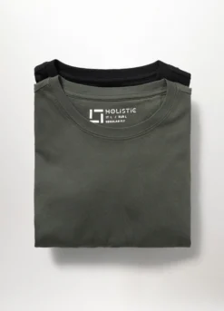 2 pack T-shirt sportive girocollo uomo
