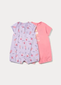 Pack 2 tutine pigiama in jersey di puro cotone