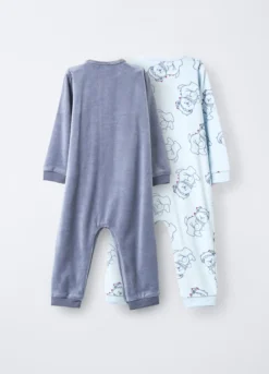 Pack 2 tutine pigiama velour misto cotone