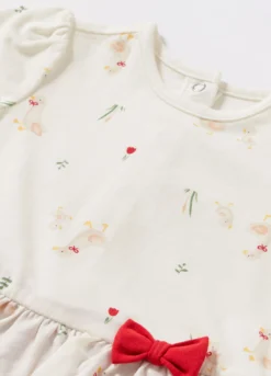 Pagliaccetto in cotone stretch neonata