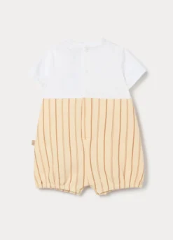 Pagliaccetto in cotone stretch neonato
