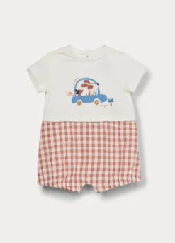 Pagliaccetto in jersey di cotone stretch neonato