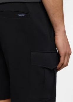 Pantaloncini cargo in felpa di cotone uomo