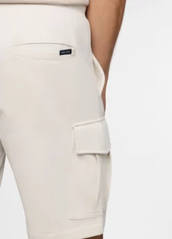 Pantaloncini cargo in felpa di cotone uomo
