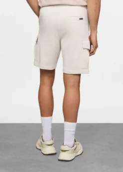 Pantaloncini cargo in felpa di cotone uomo