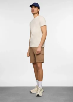 Pantaloncini cargo in felpa di cotone uomo