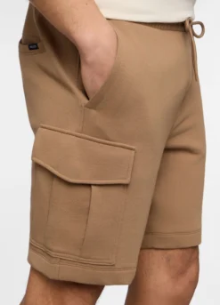 Pantaloncini cargo in felpa di cotone uomo