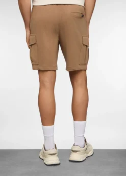 Pantaloncini cargo in felpa di cotone uomo