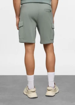 Pantaloncini cargo in felpa di cotone uomo