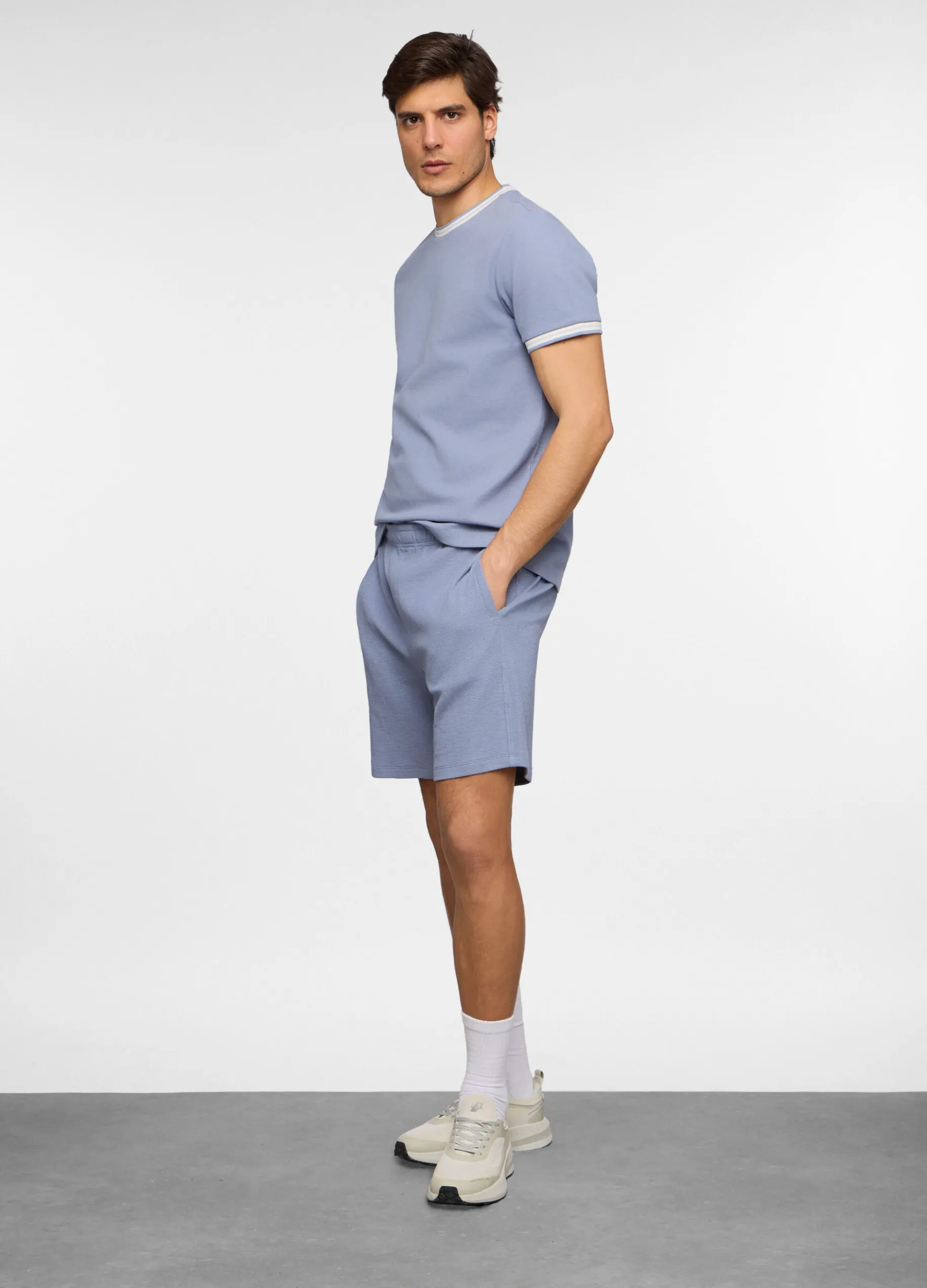 Pantaloncini in maglia di cotone uomo
