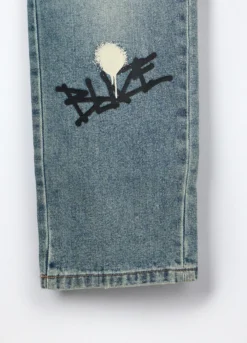 Pantaloni cargo in denim misto cotone ragazzo