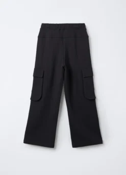 Pantaloni cargo in puro cotone garzato Fit Regular ragazzo
