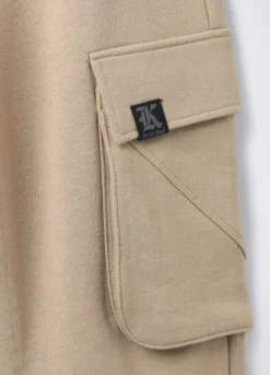 Pantaloni cargo in puro cotone garzato Fit Regular ragazzo
