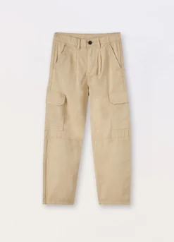 Pantaloni cargo in puro cotone ragazzo