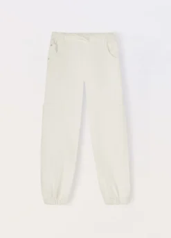 Pantaloni cargo in twill di puro cotone ragazza