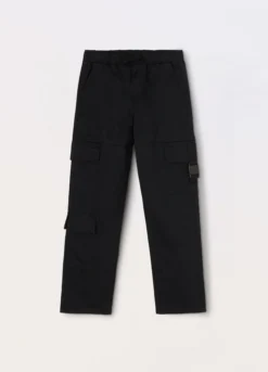Pantaloni cargo in twill di cotone stretch ragazzo