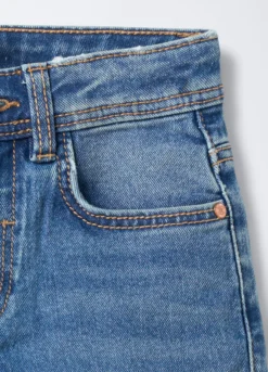Pantaloni in Comfort Stretch Denim misto cotone Straight Fit bambino