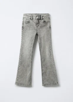 Pantaloni in denim di cotone stretch Flare Fit ragazza