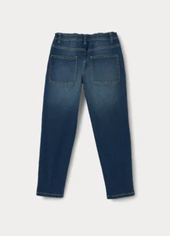 Pantaloni in denim di misto cotone ragazzo