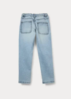 Pantaloni in denim di misto cotone ragazzo