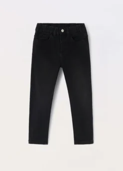 Pantaloni in denim di misto cotone stretch bambino