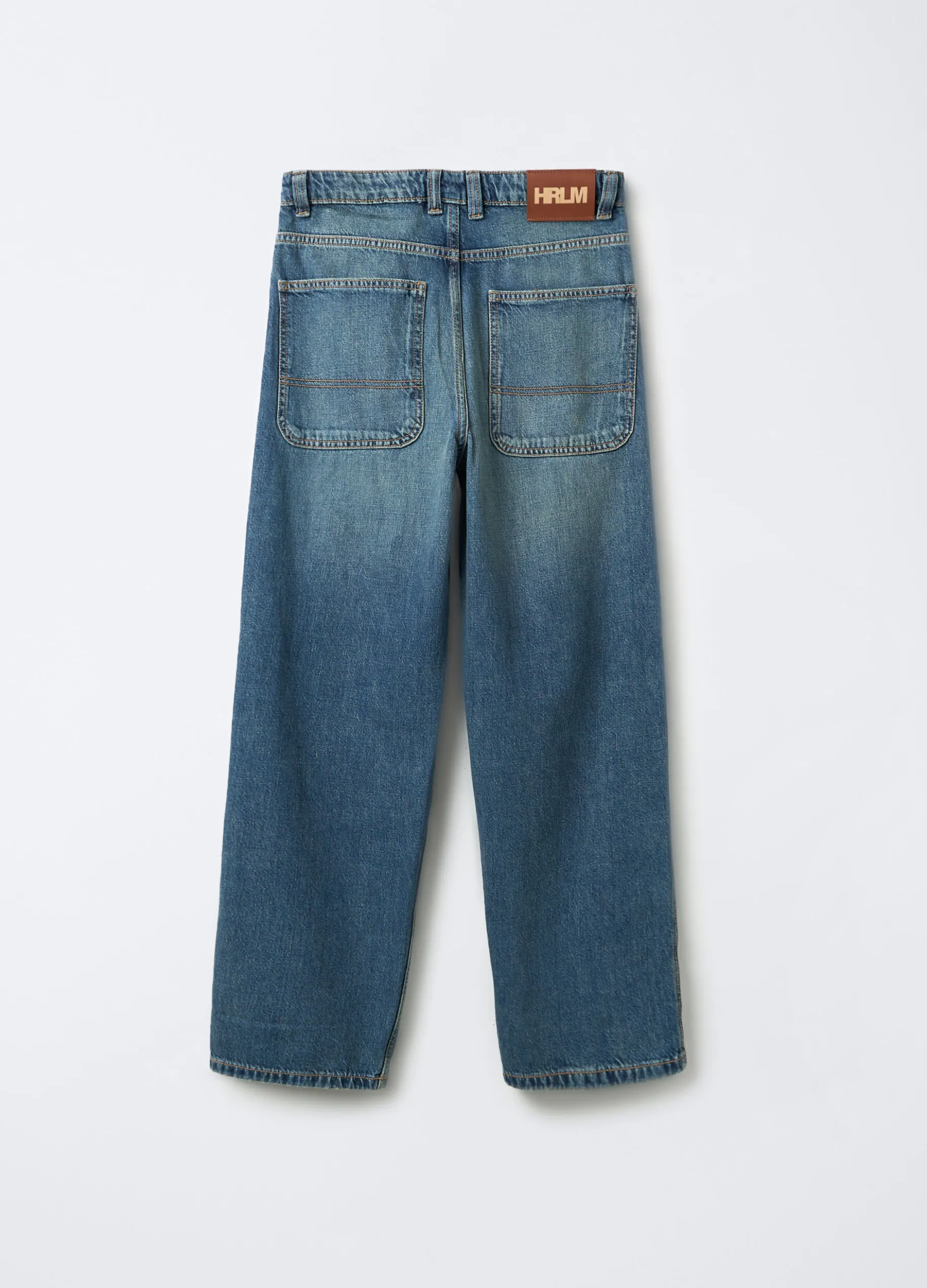 Pantaloni in denim di puro cotone Skater Fit ragazzo