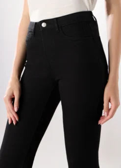 Pantaloni in denim misto cotone donna