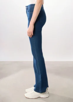 Pantaloni in denim misto cotone donna