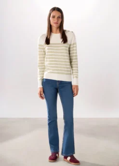 Pantaloni in denim stretch misto cotone donna