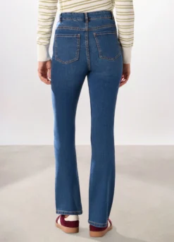 Pantaloni in denim stretch misto cotone donna