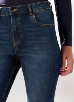 Pantaloni in denim stretch misto cotone donna