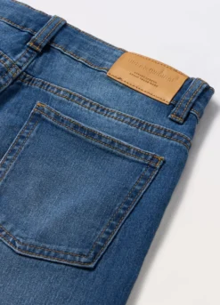 Pantaloni in stretch denim di misto cotone ragazzo