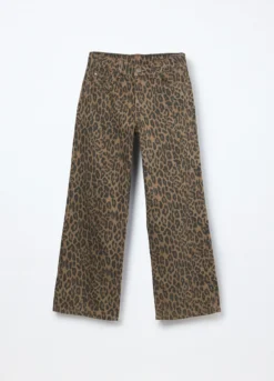 Pantaloni in twill di puro cotone ragazza