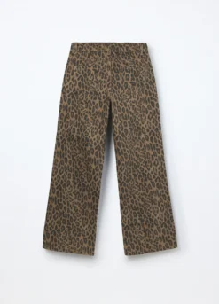 Pantaloni in twill di puro cotone ragazza